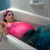 pregnant mermaid in bath magdalena