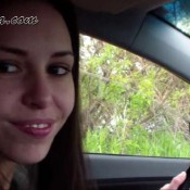 alina is powerfully shitting and blowing up her shit with a big firecracker pooalina