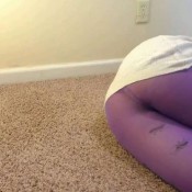 bonnie babylon purple pantyhose farts
