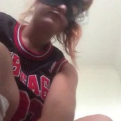 sexy white socks and bball jersey morning poop bdsmangel