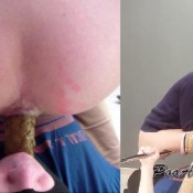 young girl dumped a thick piece of shit into the boy`s mouth suppkakiem