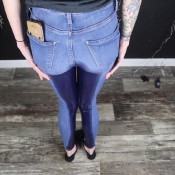wetting skinny jeans hd liz raw