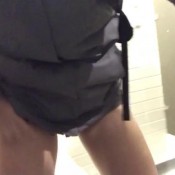 public bathroom compilation in glasses caireen fetish