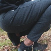 ebony goes outdoor amysinclair