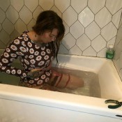 gassy fills up her one piece hd classyngassy