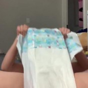 mindlesslydiapered pink messy diaper