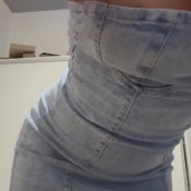 Camila_farts Denim Skirt Farts