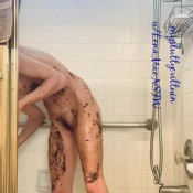 Mysluttyeviltwin Lenamaek Messy Smearing Eating Scat In Shower Lena Mae