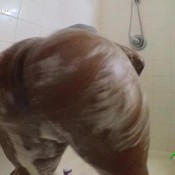 Ebonybooty49farts Ebony Farting Big In Shower