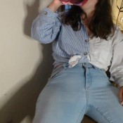 Hazel Sincaid Tight Jeans Farts