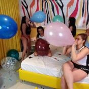 Hookers Playing In Balloons Party Karinacruel Karina Cruel
