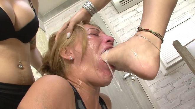 Spy gangbang ejaculation miniskirt