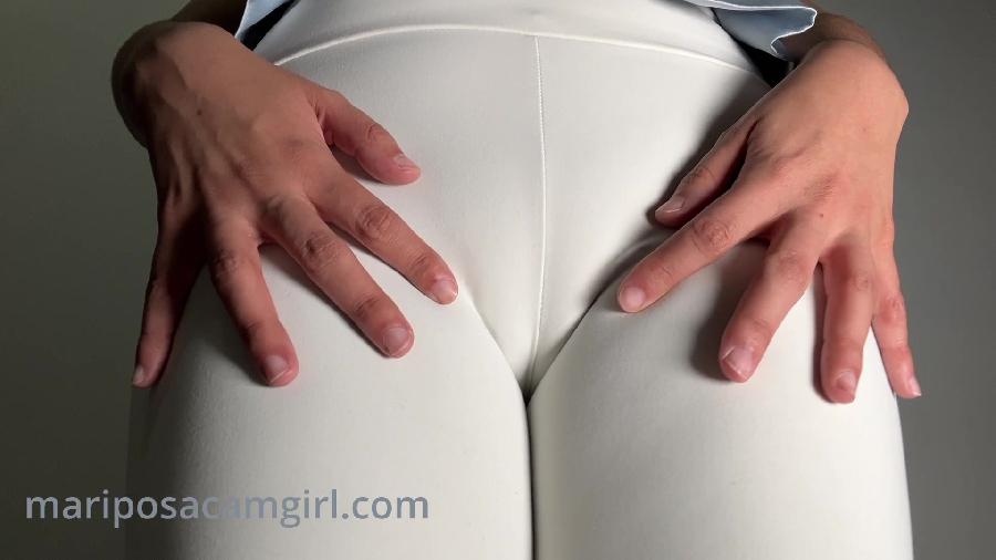 Mariposacamgirl White Leggings Farts